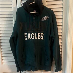 NFL Philadelphia Eagles Green Zip-Up Jacket